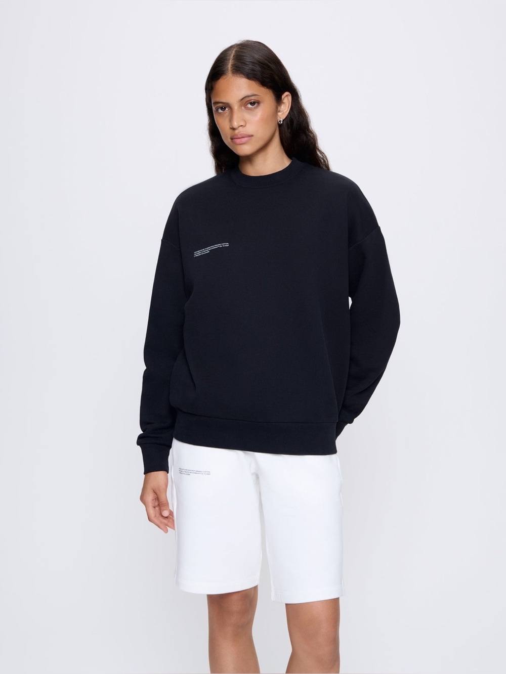Pangaia Womens 365 Midweight Sweatshirt- Black XS